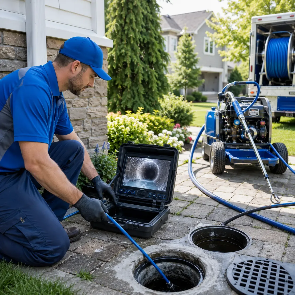 Outdoor drain cleaning professionals serving Mount Ayr, IN